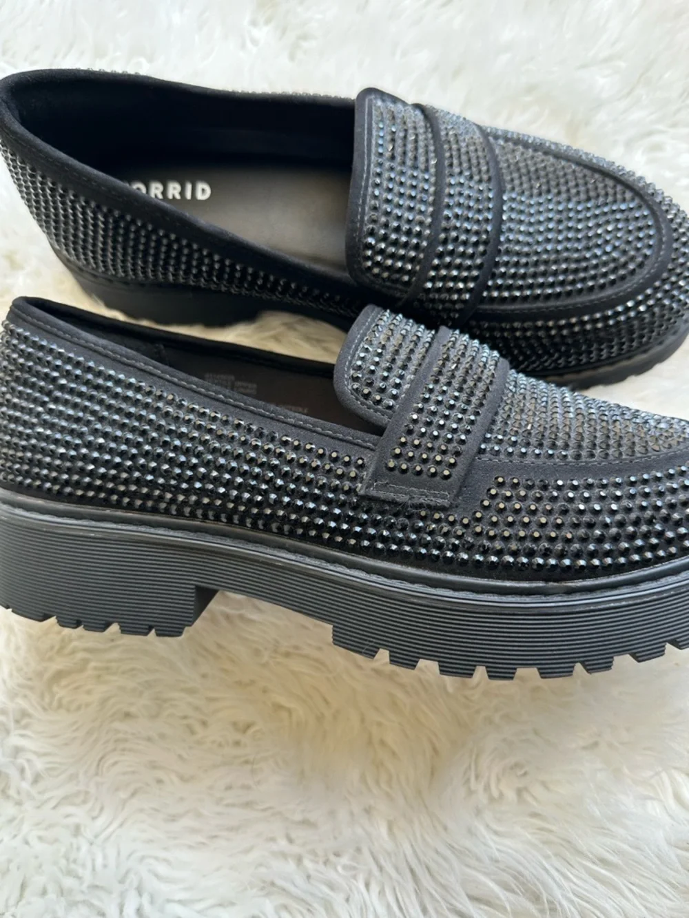 NWT TORRID Black Embellished Women's Loafer